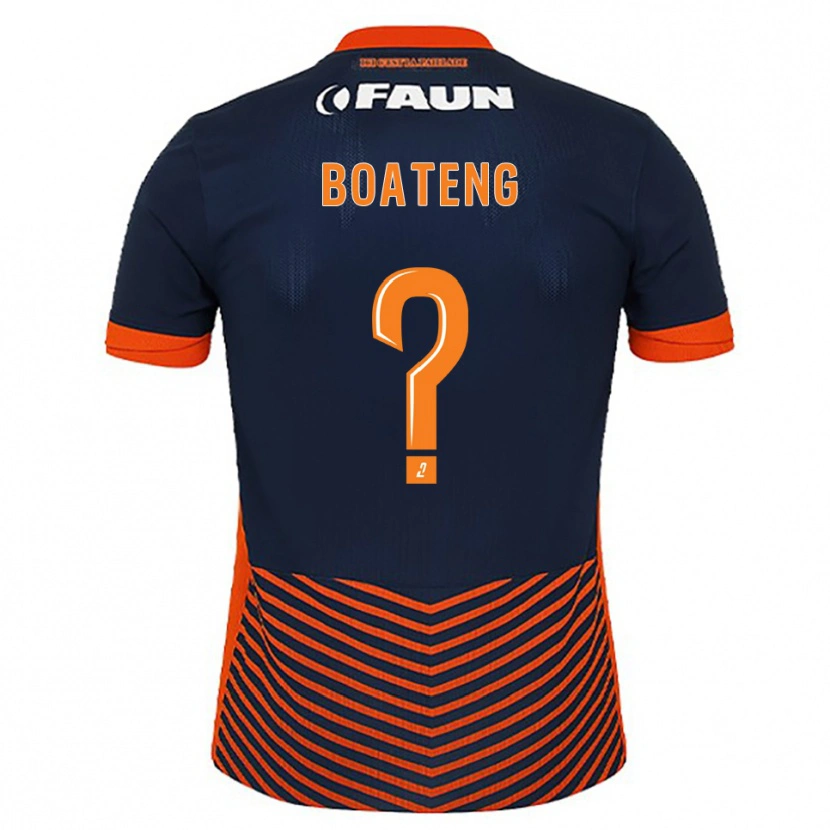 DanxenキッズJoris Boateng#0ミッドナイトブルー オレンジホームシャツ2025/26ジャージーユニフォーム