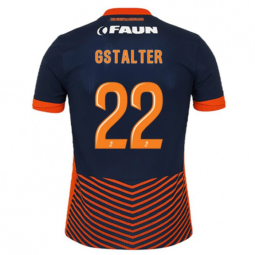 DanxenキッズLola Gstalter#22ミッドナイトブルー オレンジホームシャツ2025/26ジャージーユニフォーム