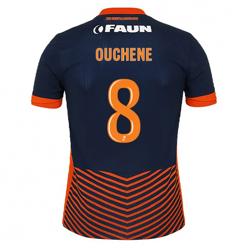 DanxenキッズSonia Ouchene#8ミッドナイトブルー オレンジホームシャツ2025/26ジャージーユニフォーム