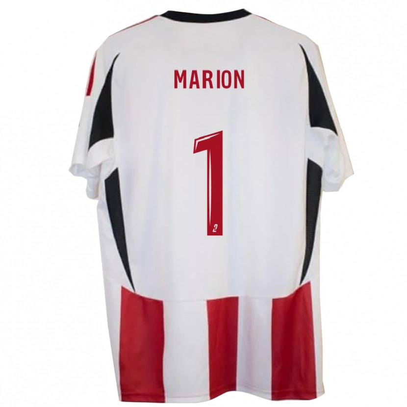 DanxenキッズElyot Marion#1赤 青ホームシャツ2025/26ジャージーユニフォーム