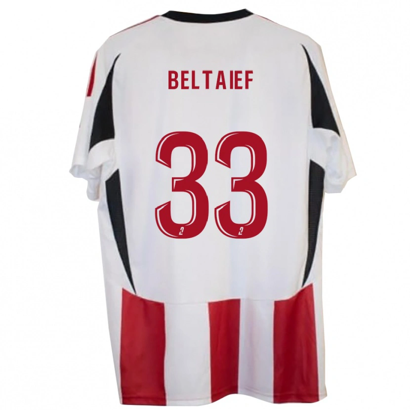 Danxenキッズザイド・ベルタイエフ#33赤 青ホームシャツ2025/26ジャージーユニフォーム