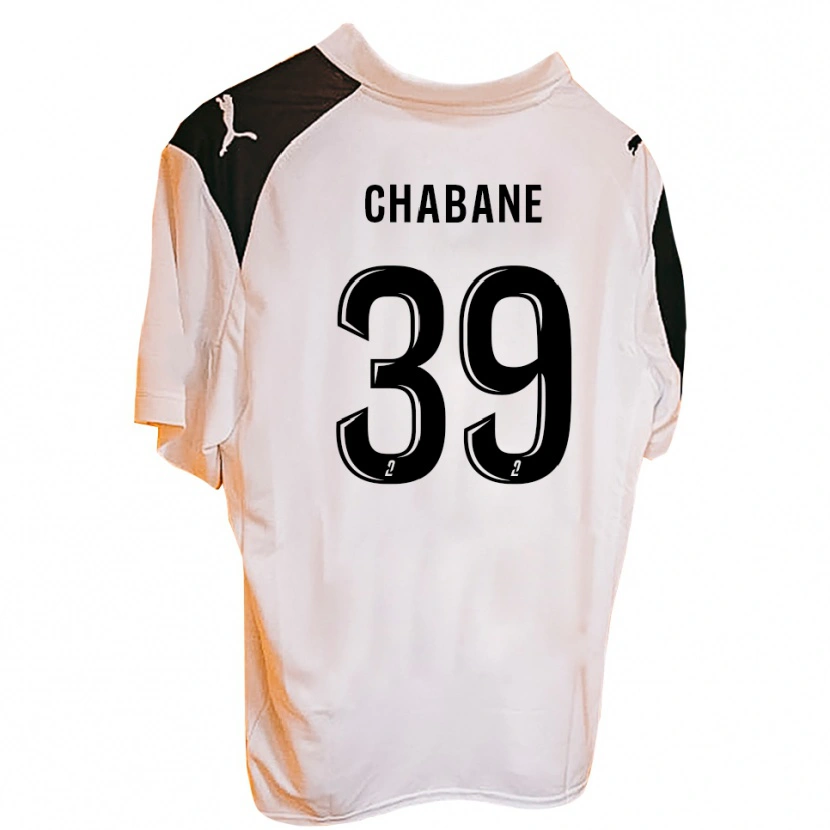 DanxenキッズAmine Chabane#39黒 白ホームシャツ2025/26ジャージーユニフォーム