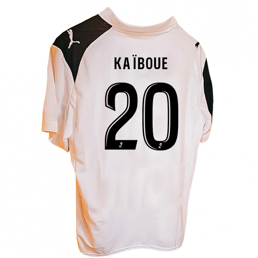 DanxenキッズKylian Kaïboue#20黒 白ホームシャツ2025/26ジャージーユニフォーム