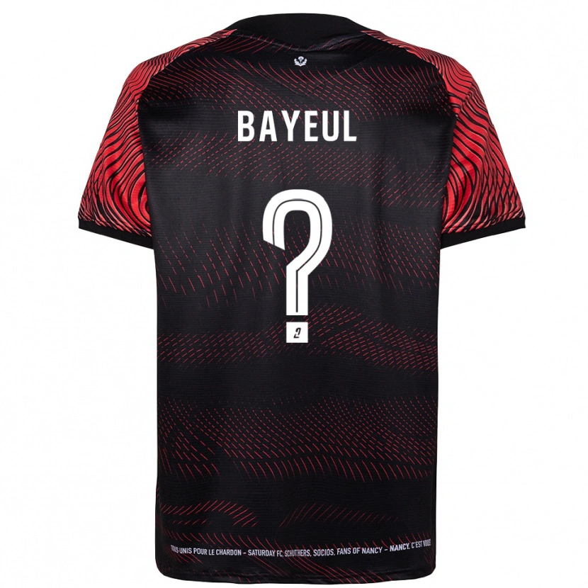 DanxenキッズLudivine Bayeul#0白 赤ホームシャツ2025/26ジャージーユニフォーム
