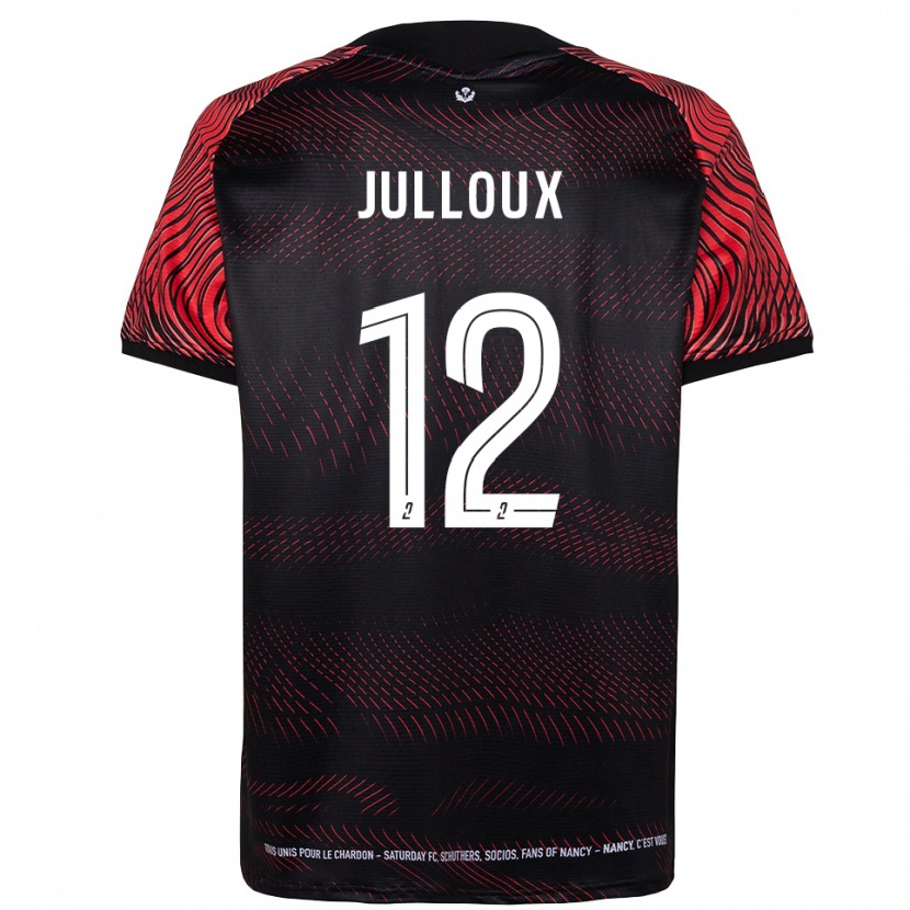 DanxenキッズAdrien Julloux#12白 赤ホームシャツ2025/26ジャージーユニフォーム