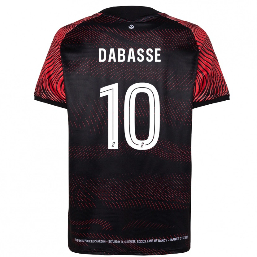 DanxenキッズAdrian Dabasse#10白 赤ホームシャツ2025/26ジャージーユニフォーム