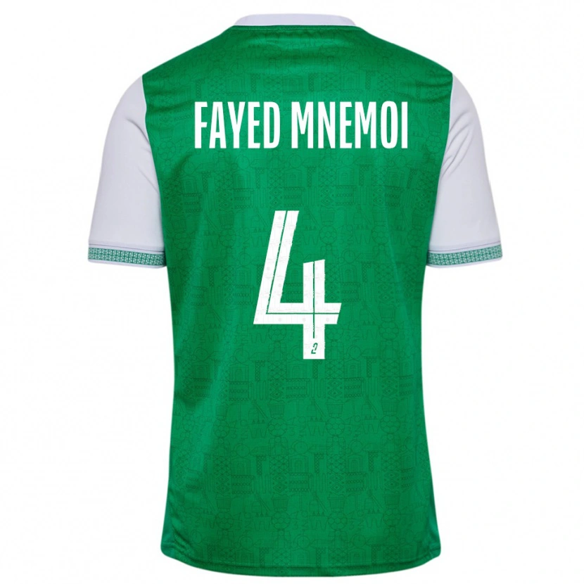 DanxenキッズEl Fayed Mnemoi#4緑 白ホームシャツ2025/26ジャージーユニフォーム