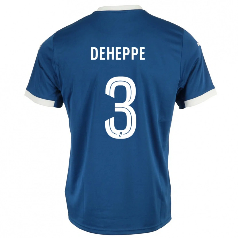DanxenキッズNathan Deheppe#3青 白ホームシャツ2025/26ジャージーユニフォーム
