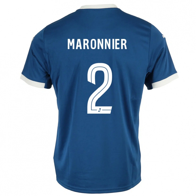 DanxenキッズLucas Maronnier#2青 白ホームシャツ2025/26ジャージーユニフォーム