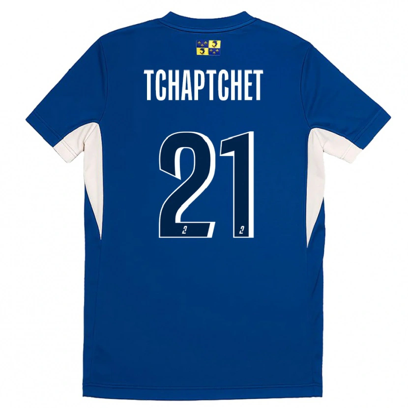 DanxenキッズAllan Tchaptchet#21青 紺ホームシャツ2025/26ジャージーユニフォーム