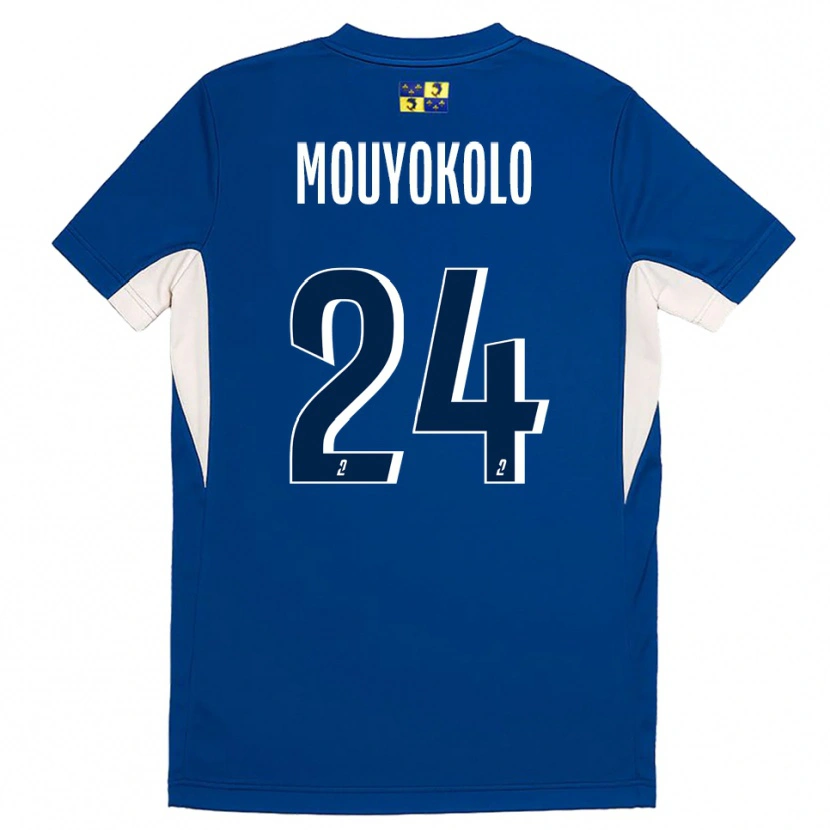 DanxenキッズLoris Mouyokolo#24青 紺ホームシャツ2025/26ジャージーユニフォーム