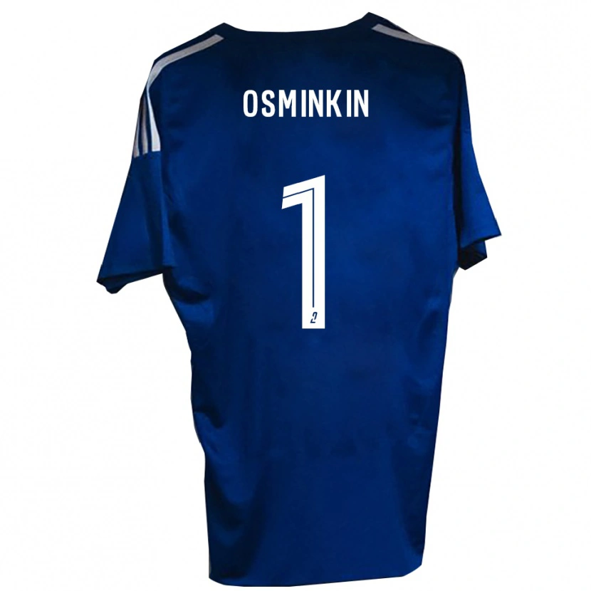 DanxenキッズVitaliy Osminkin#1青 白ホームシャツ2025/26ジャージーユニフォーム