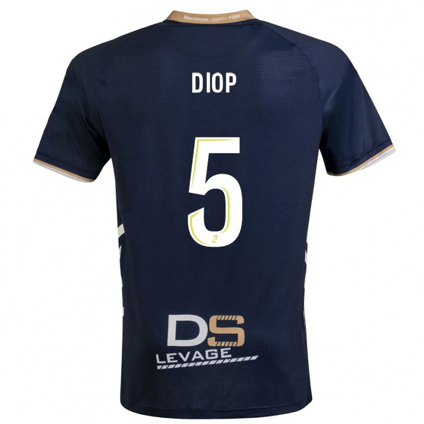DanxenキッズAaron Diop#5紺 金ホームシャツ2025/26ジャージーユニフォーム