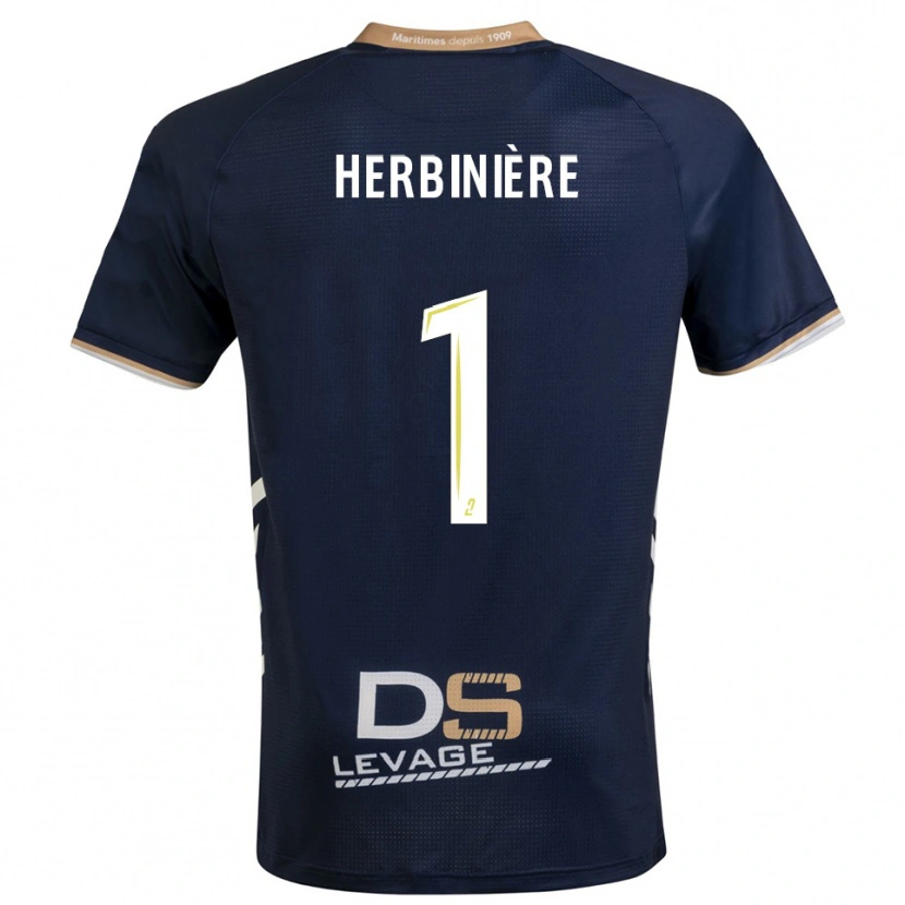 DanxenキッズRomain Herbinière#1紺 金ホームシャツ2025/26ジャージーユニフォーム