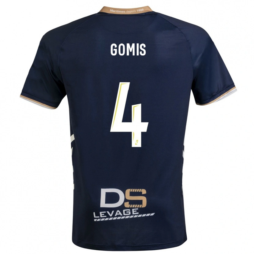 DanxenキッズChrome Gomis#4紺 金ホームシャツ2025/26ジャージーユニフォーム