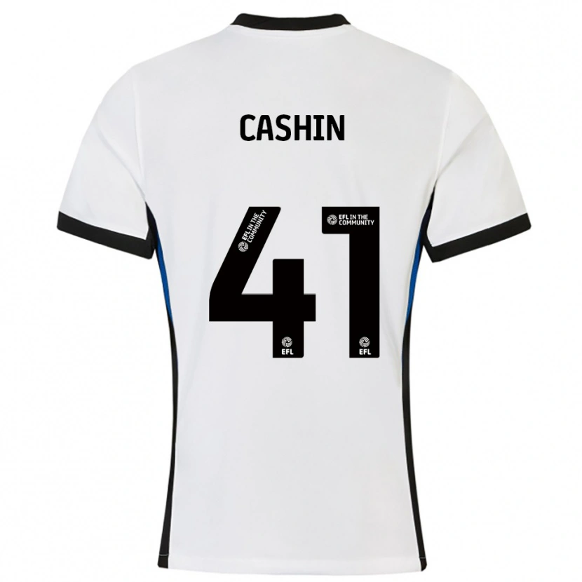DanxenキッズEiran Cashin#41白 青アウェイシャツ2025/26ジャージーユニフォーム