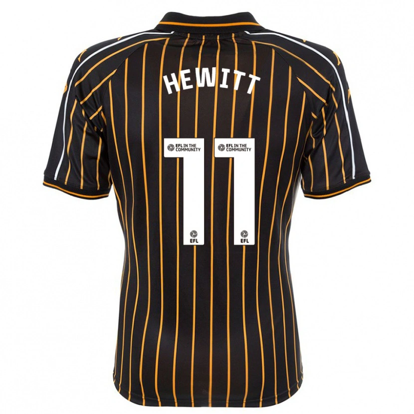 DanxenキッズStan Hewitt#11白 黒アウェイシャツ2025/26ジャージーユニフォーム