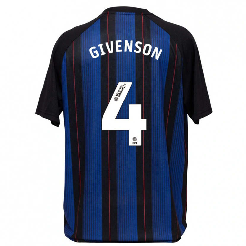 DanxenキッズIke Givenson#4青 黒アウェイシャツ2025/26ジャージーユニフォーム