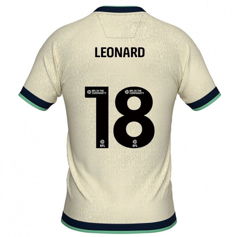 DanxenキッズRyan Leonard#18シャンパン 紺アウェイシャツ2025/26ジャージーユニフォーム