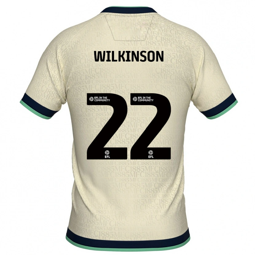 DanxenキッズChloe Wilkinson#22シャンパン 紺アウェイシャツ2025/26ジャージーユニフォーム