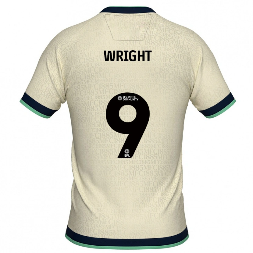 DanxenキッズWilliam Wright#9シャンパン 紺アウェイシャツ2025/26ジャージーユニフォーム