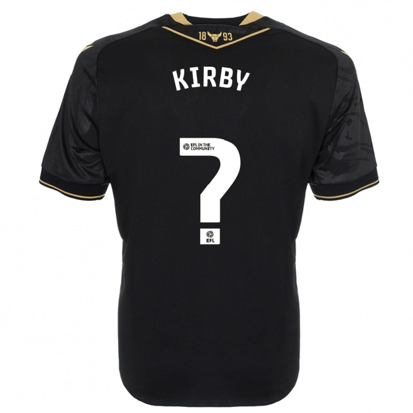 DanxenキッズEllie Kirby#0黒 金アウェイシャツ2025/26ジャージーユニフォーム