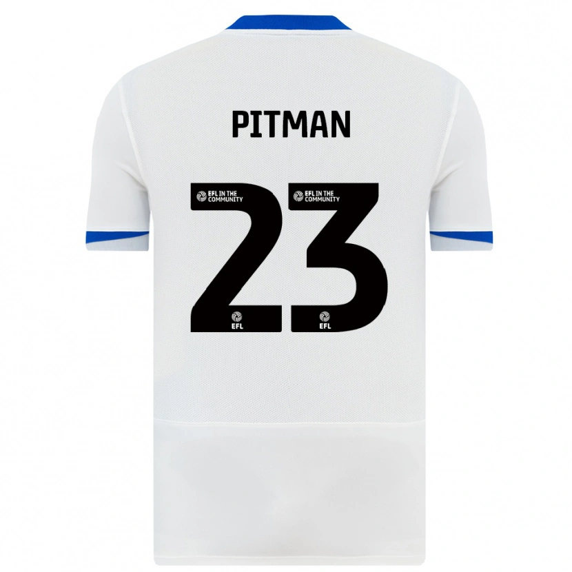 DanxenキッズEmily Pitman#23白 黒アウェイシャツ2025/26ジャージーユニフォーム