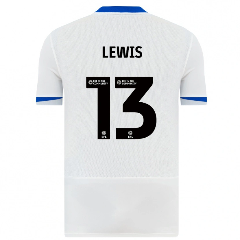 DanxenキッズKarl Lewis#13白 黒アウェイシャツ2025/26ジャージーユニフォーム