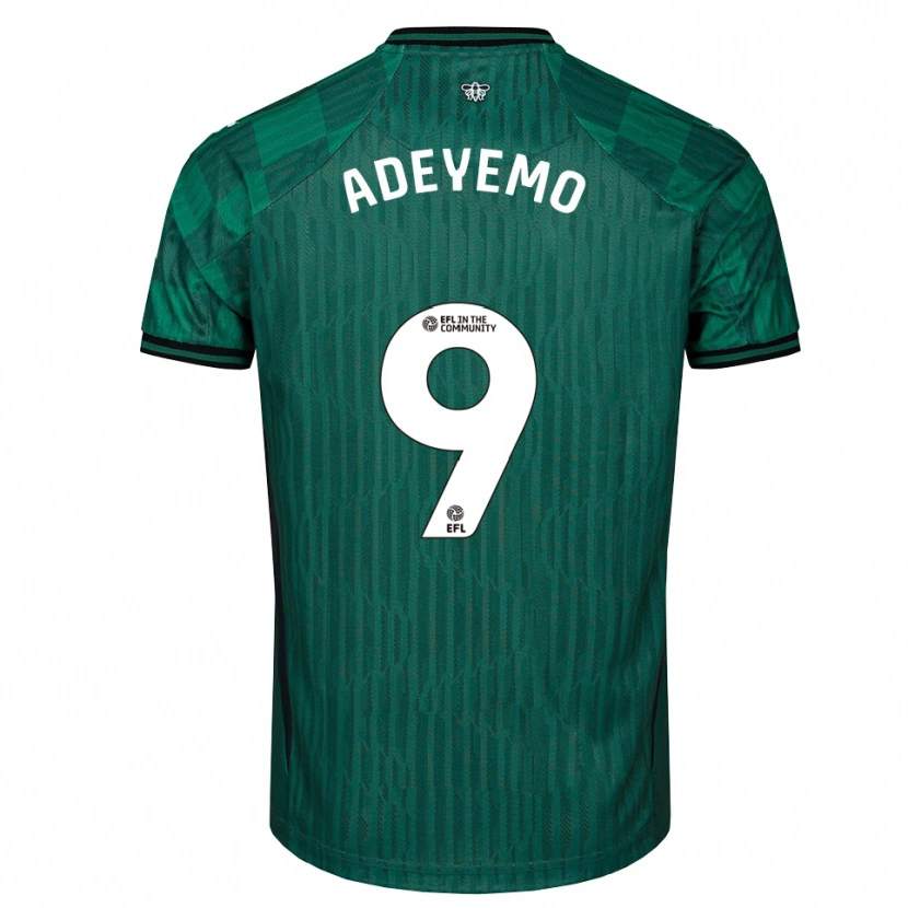 DanxenキッズTobi Adeyemo#9緑 黒アウェイシャツ2025/26ジャージーユニフォーム
