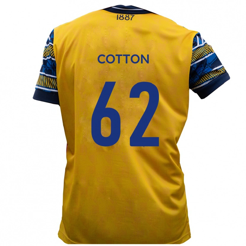 DanxenキッズBailey Cotton#62黄 黒アウェイシャツ2025/26ジャージーユニフォーム