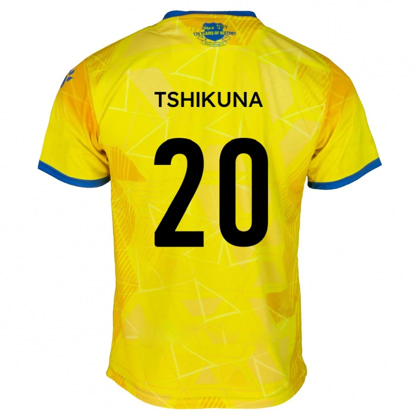 DanxenキッズNathan Tshikuna#20黄 青アウェイシャツ2025/26ジャージーユニフォーム