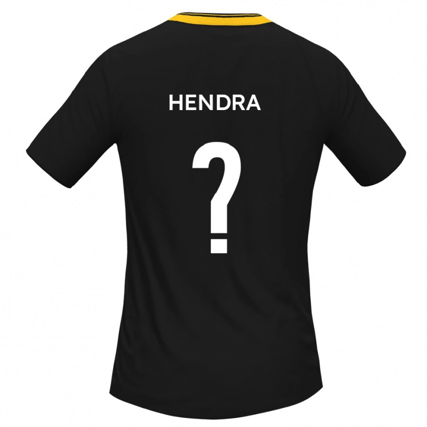DanxenキッズAmber Hendra#0黒 黄アウェイシャツ2025/26ジャージーユニフォーム