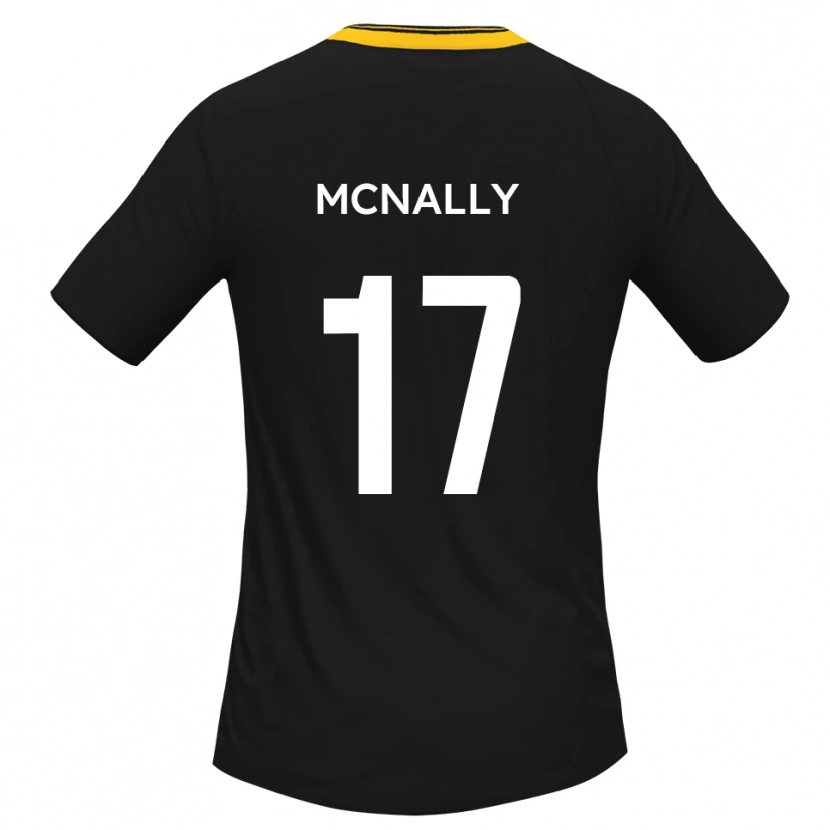 DanxenキッズJordan Mcnally#17黒 黄アウェイシャツ2025/26ジャージーユニフォーム