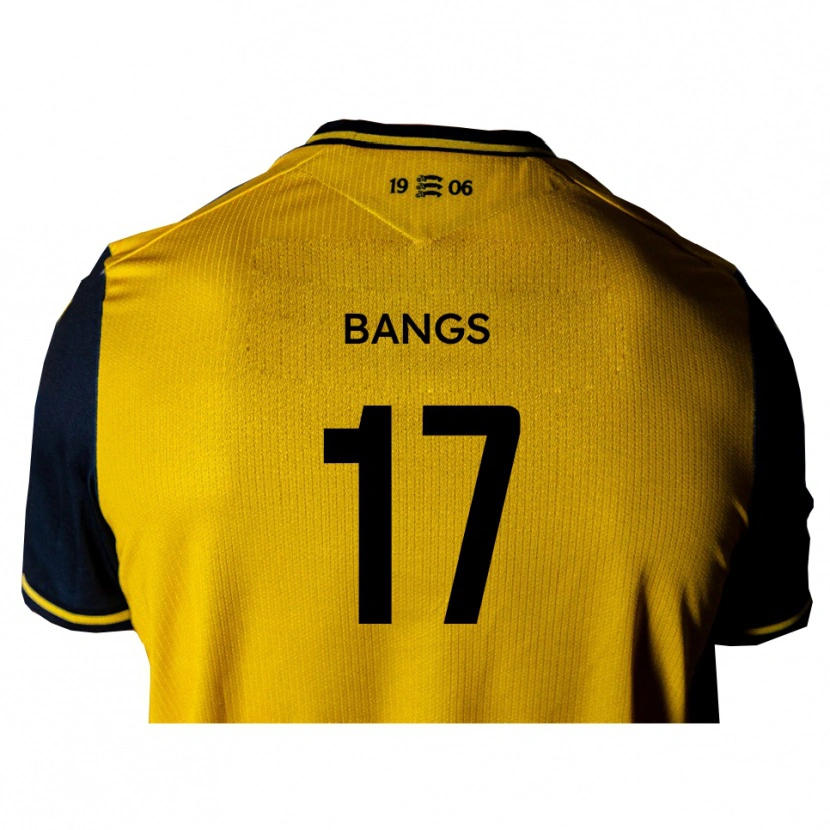 DanxenキッズAlfie Bangs#17黄 黒アウェイシャツ2025/26ジャージーユニフォーム
