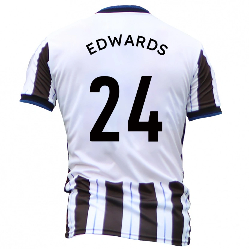 DanxenキッズCorey Edwards#24白 黒アウェイシャツ2025/26ジャージーユニフォーム