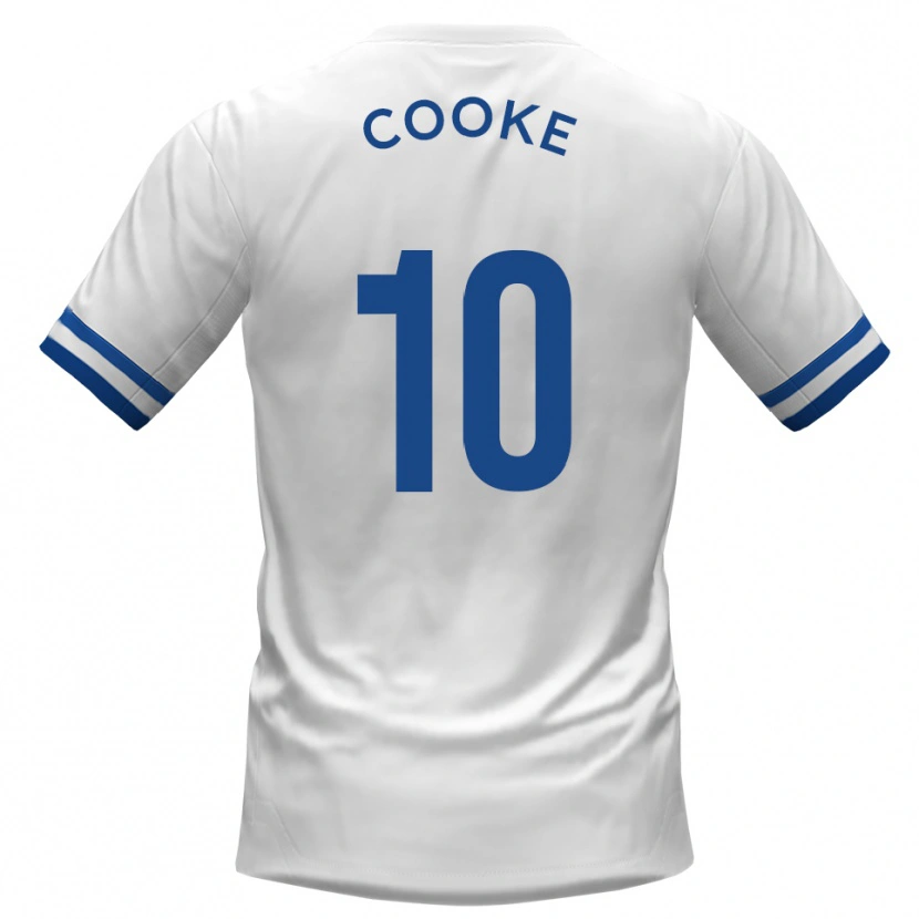 DanxenキッズJamie Cooke#10白 青アウェイシャツ2025/26ジャージーユニフォーム