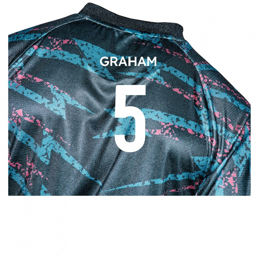 Danxenキッズサム・グラハム#5黒 紺アウェイシャツ2025/26ジャージーユニフォーム