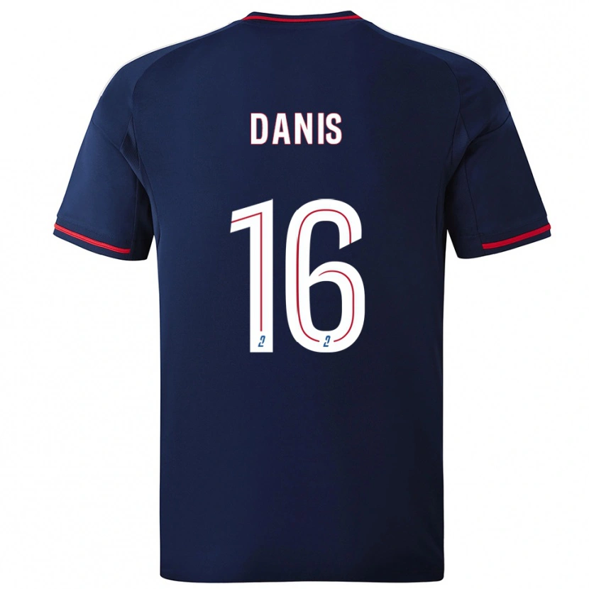 DanxenキッズAdrien Danis#16紺 赤アウェイシャツ2025/26ジャージーユニフォーム