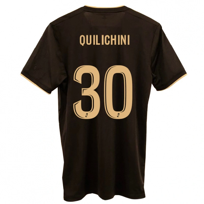DanxenキッズGhjuvanni Quilichini#30青 赤アウェイシャツ2025/26ジャージーユニフォーム