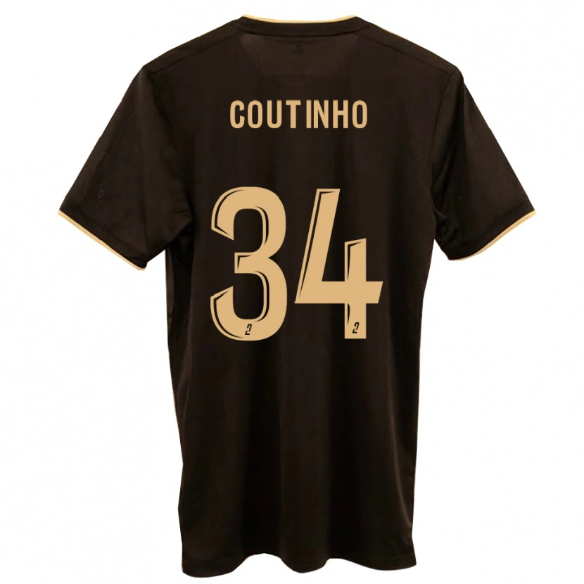 DanxenキッズRicardo Coutinho#34青 赤アウェイシャツ2025/26ジャージーユニフォーム
