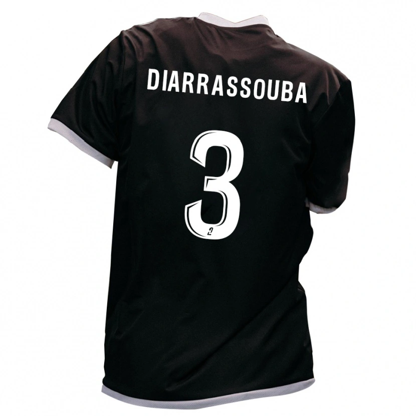 DanxenキッズCorneille Diarrassouba#3黒 金アウェイシャツ2025/26ジャージーユニフォーム
