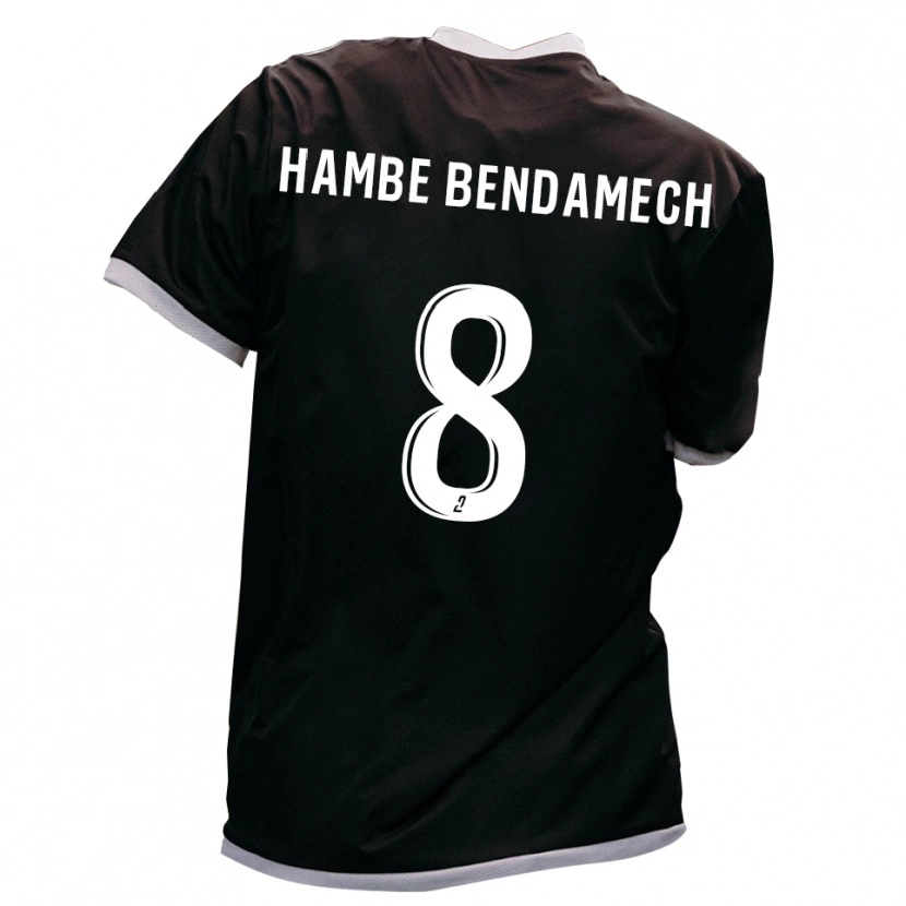 DanxenキッズLiam Hambe Bendamech#8黒 金アウェイシャツ2025/26ジャージーユニフォーム