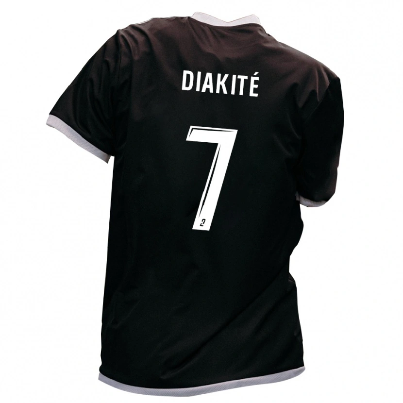 DanxenキッズLassina Diakité#7黒 金アウェイシャツ2025/26ジャージーユニフォーム