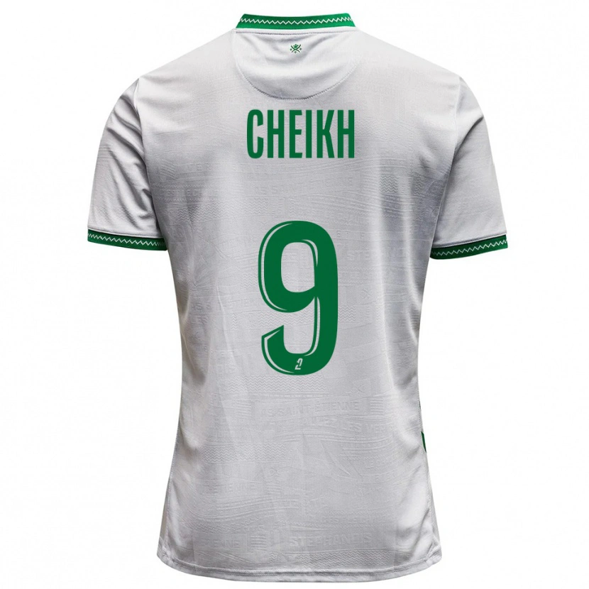 DanxenキッズIssam Cheikh#9白 緑アウェイシャツ2025/26ジャージーユニフォーム