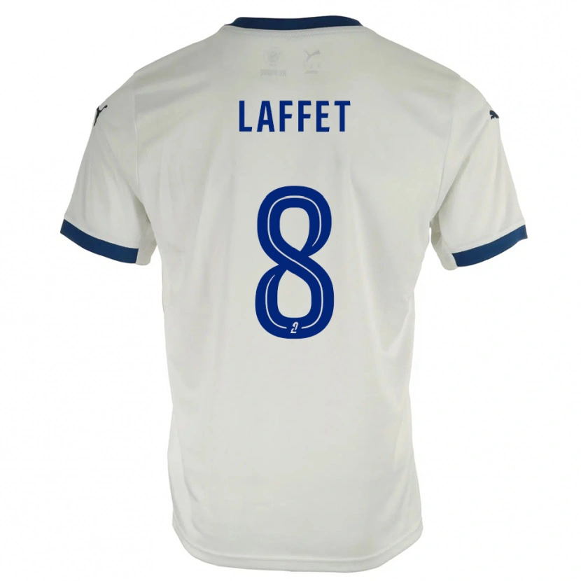 DanxenキッズYves Laffet#8白 青アウェイシャツ2025/26ジャージーユニフォーム