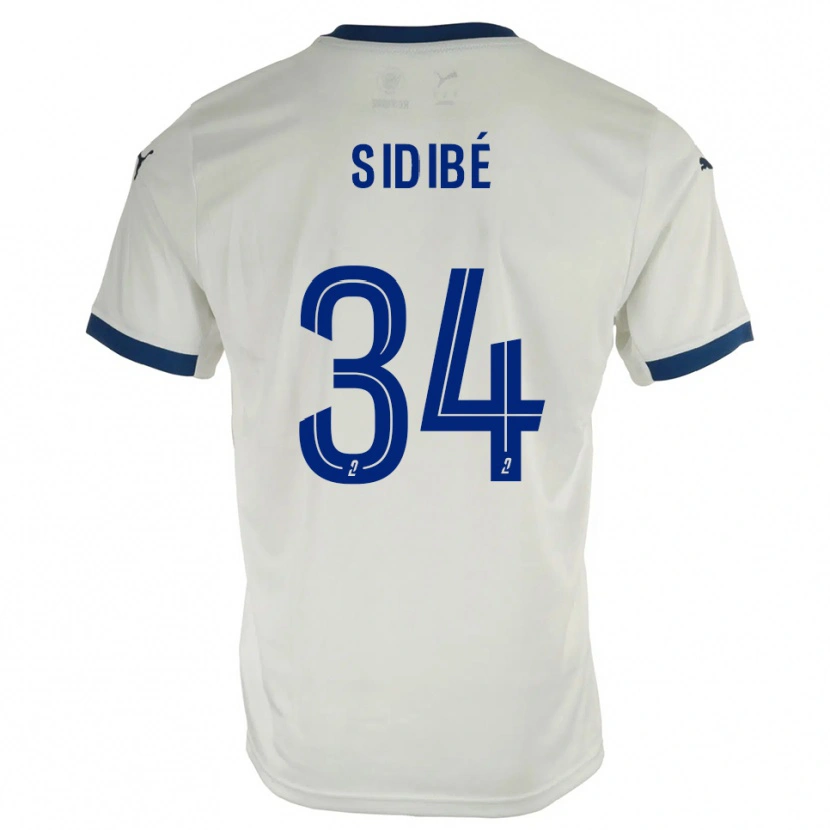 DanxenキッズAly Sidibé#34白 青アウェイシャツ2025/26ジャージーユニフォーム