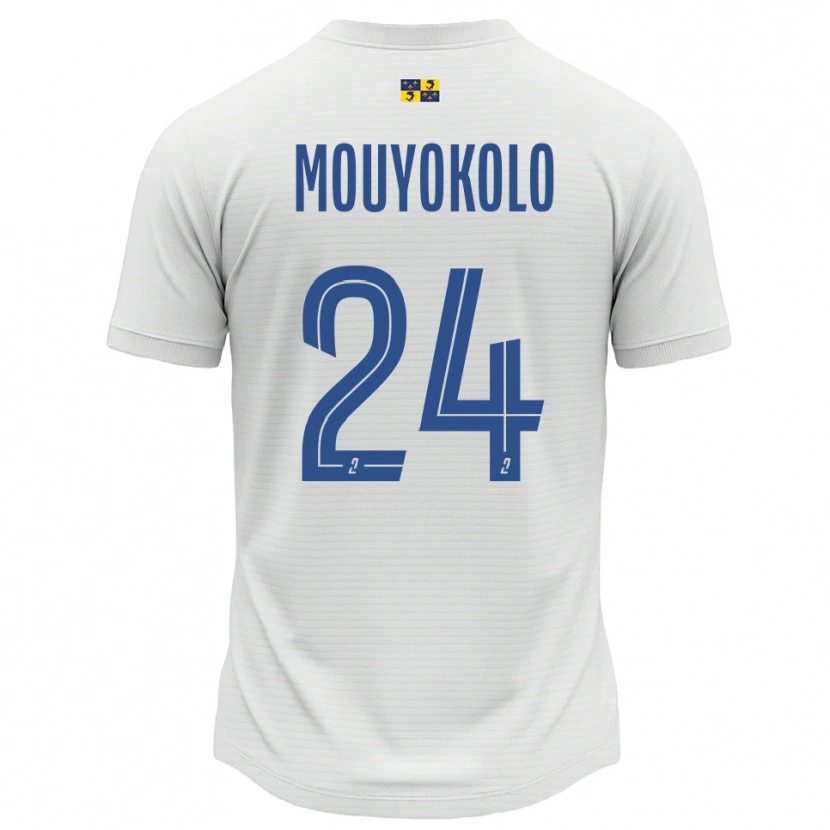 DanxenキッズLoris Mouyokolo#24白 青アウェイシャツ2025/26ジャージーユニフォーム