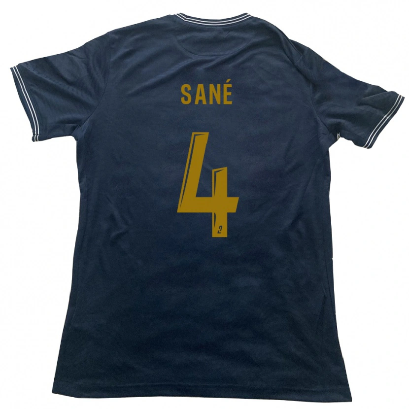 DanxenキッズCheikh Sané#4紺 金アウェイシャツ2025/26ジャージーユニフォーム