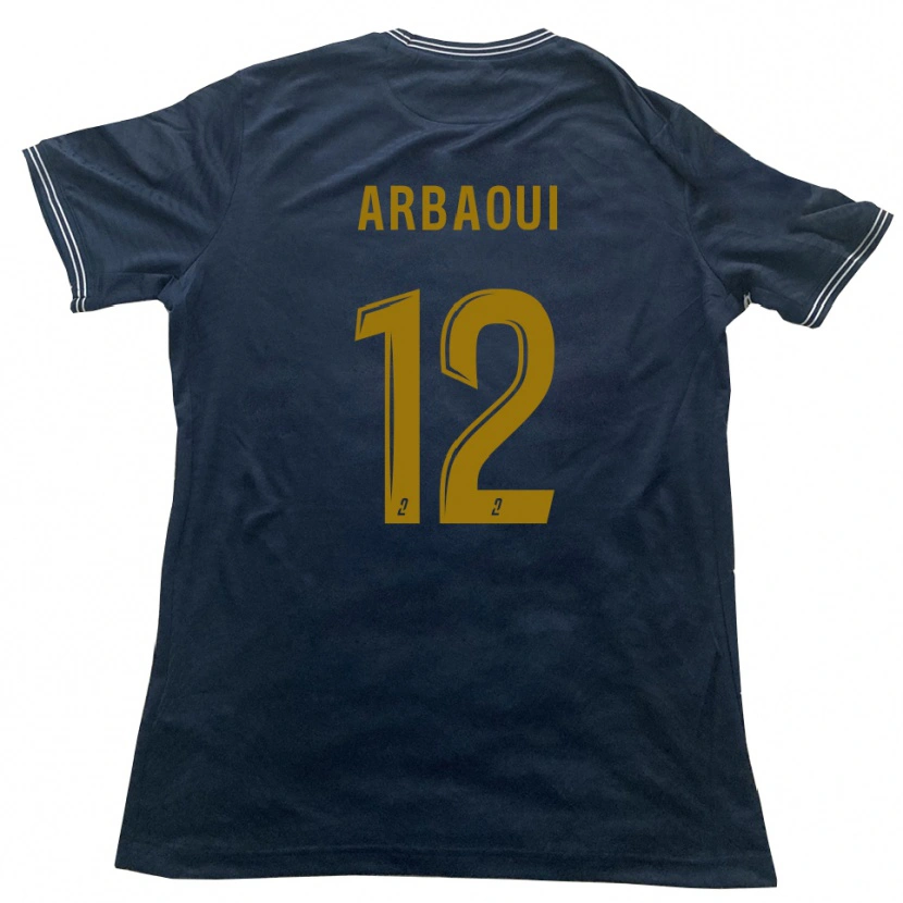 DanxenキッズWalid Arbaoui#12紺 金アウェイシャツ2025/26ジャージーユニフォーム