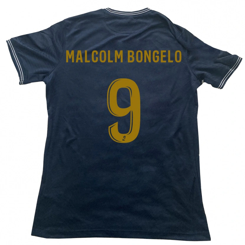 DanxenキッズFidèle Malcolm Bongelo#9紺 金アウェイシャツ2025/26ジャージーユニフォーム
